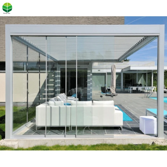 Fengxin Motorized aluminum pergola Outdoor pergola with sides Pergola roof