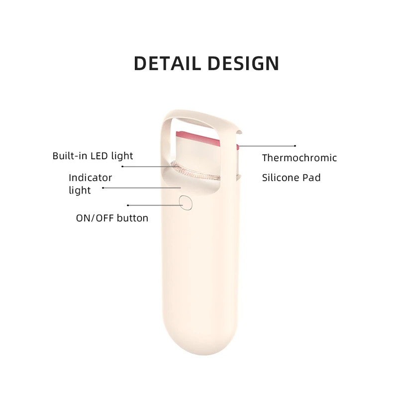 Nicemay Newest Last longer  Theory-silicone Red Color change To White Heated Electric Eyelash Clip