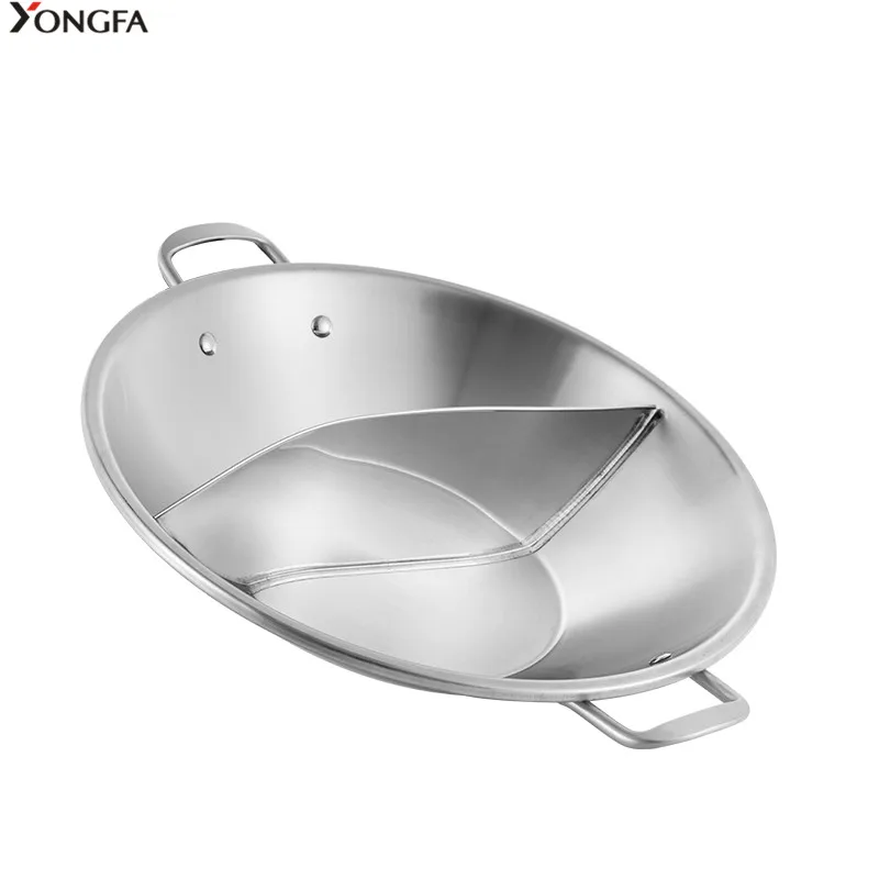 Разделенный горячий горшок хранилище для детского питания и набор из нержавеющей стали материал суп нагреваемый горшок с двойной ручкой