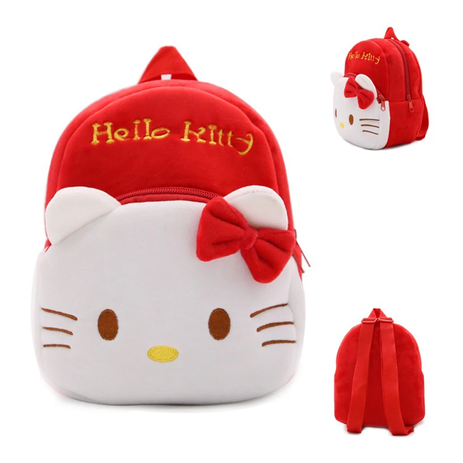 От 1 до 4 лет плюшевая мультяшная школьная сумка для девочки, детского сада, школьная сумка с Минни, милые детские рюкзаки, детский рюкзак
