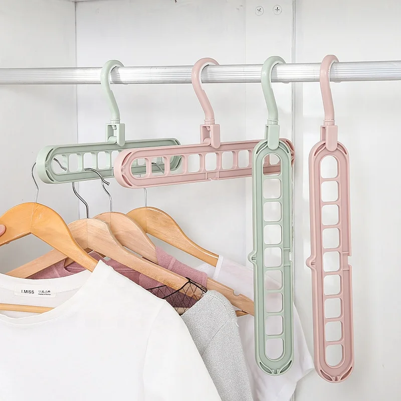 
9 Holes Wonder Magic Multiple Use Adjustable Hangers, Custom Clothes Hangers 
