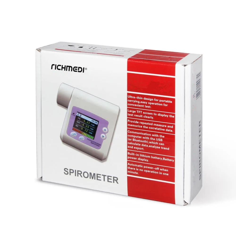 
CE certificate electronic portable spirometer digital spirometer 