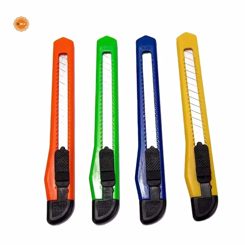 Hot selling portable snap on blade Hobby Sliding 9mm knife box precision film cutting knife
