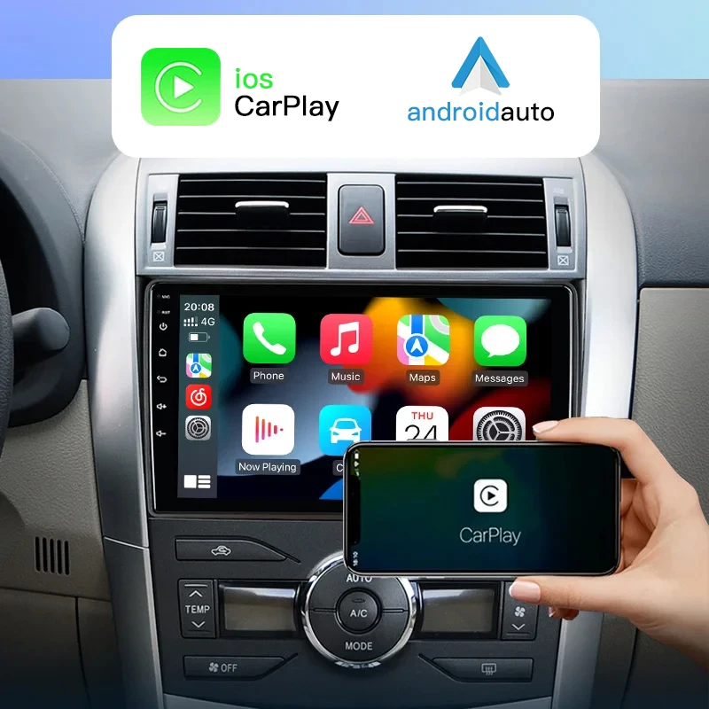 10 inch Android Car Stereo Car Radio CarPlay & Android Auto GPS WIFI FM RDS Auto radio For Toyota Vios Yaris