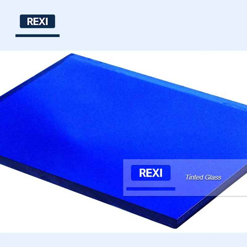 Dark Blue, Ford Blue, Lake Blue Tinted Float Glass with Factory Wholesale Price