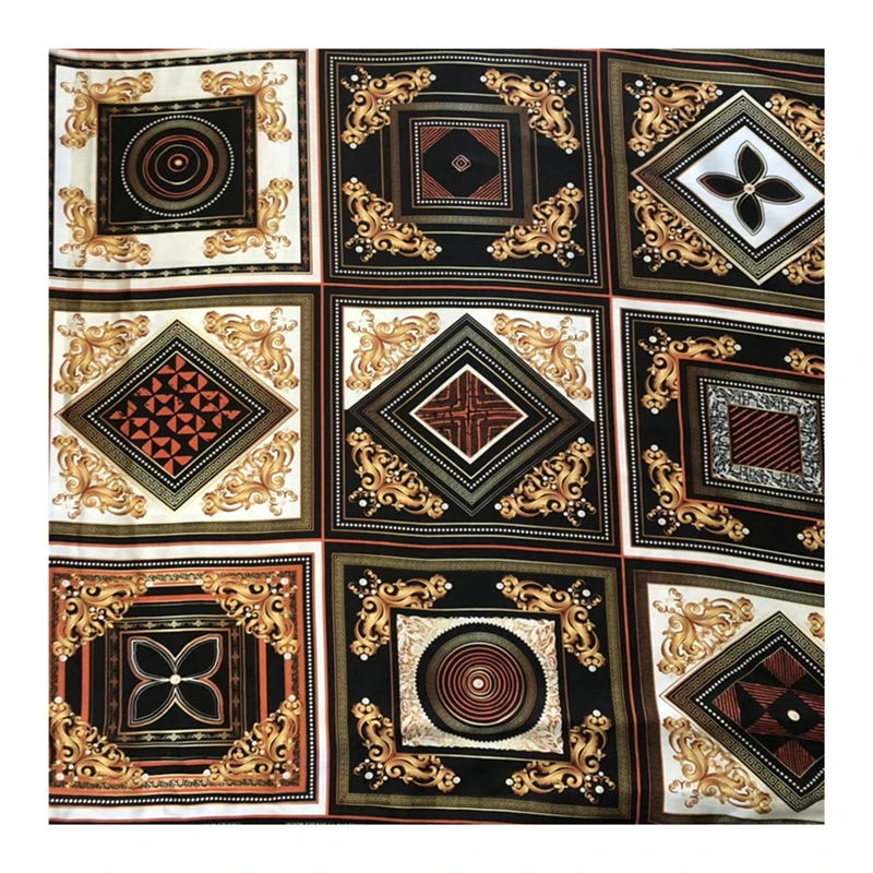 custom digital printed african wax fabric and cloth material fabric