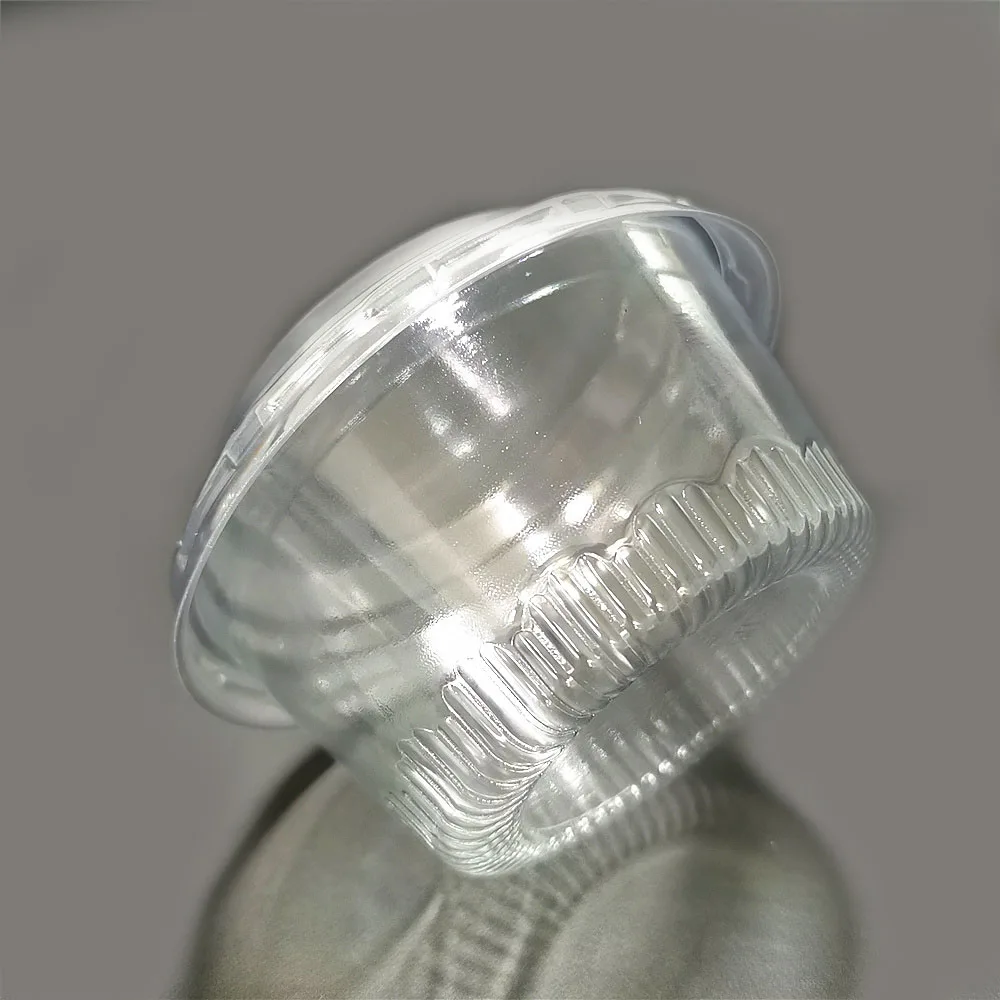 
TOP SALE 8 OZ Transparent Snack Food Dessert Ice Cream Cake Use Disposable Plastic Cup with Lid 