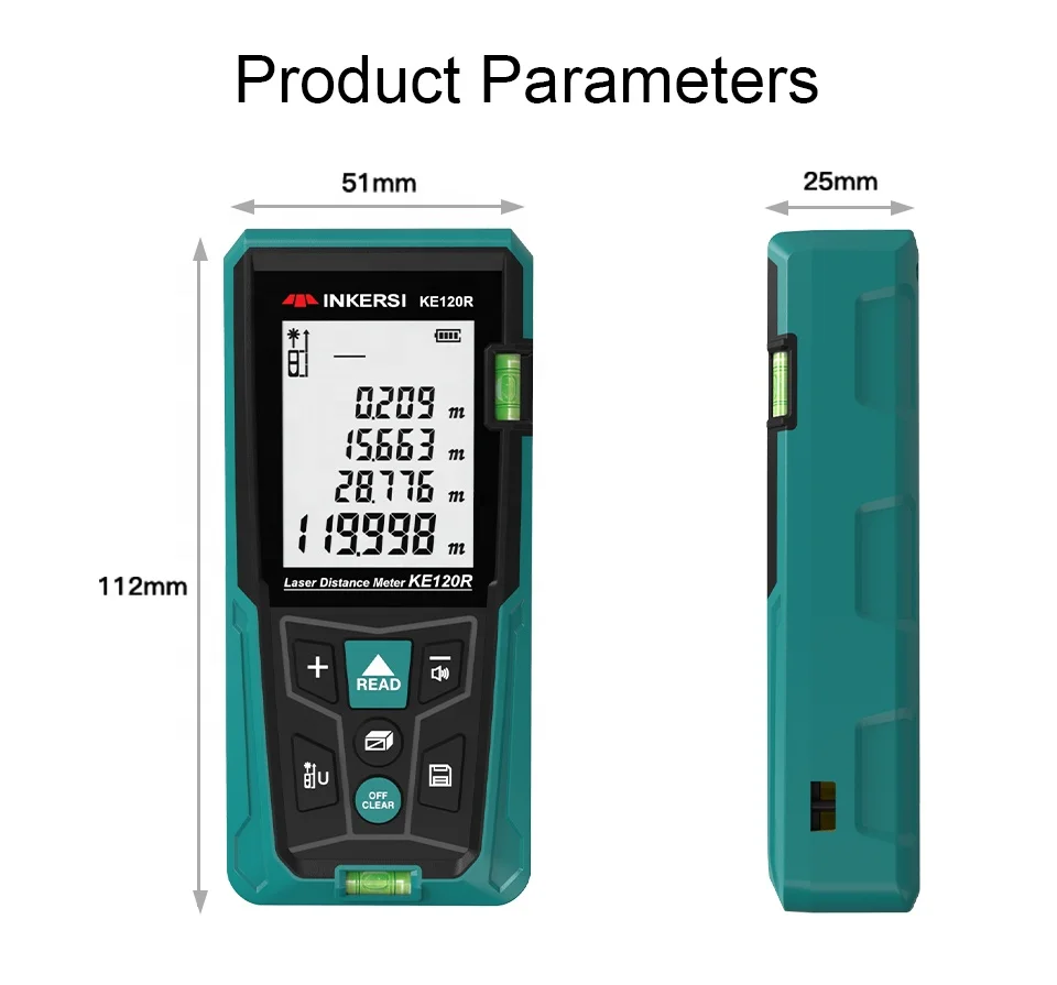 120m 100m 70m 50m Handheld indoor digital laser distance meter measure range finder infrared rangefinder pocket laser meter