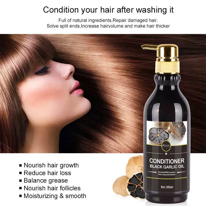 Hot Sale Factory Black Garlic Conditioner Health And Natural Black Garlic Conditioner 500 Ml Organic Hair Conditioner