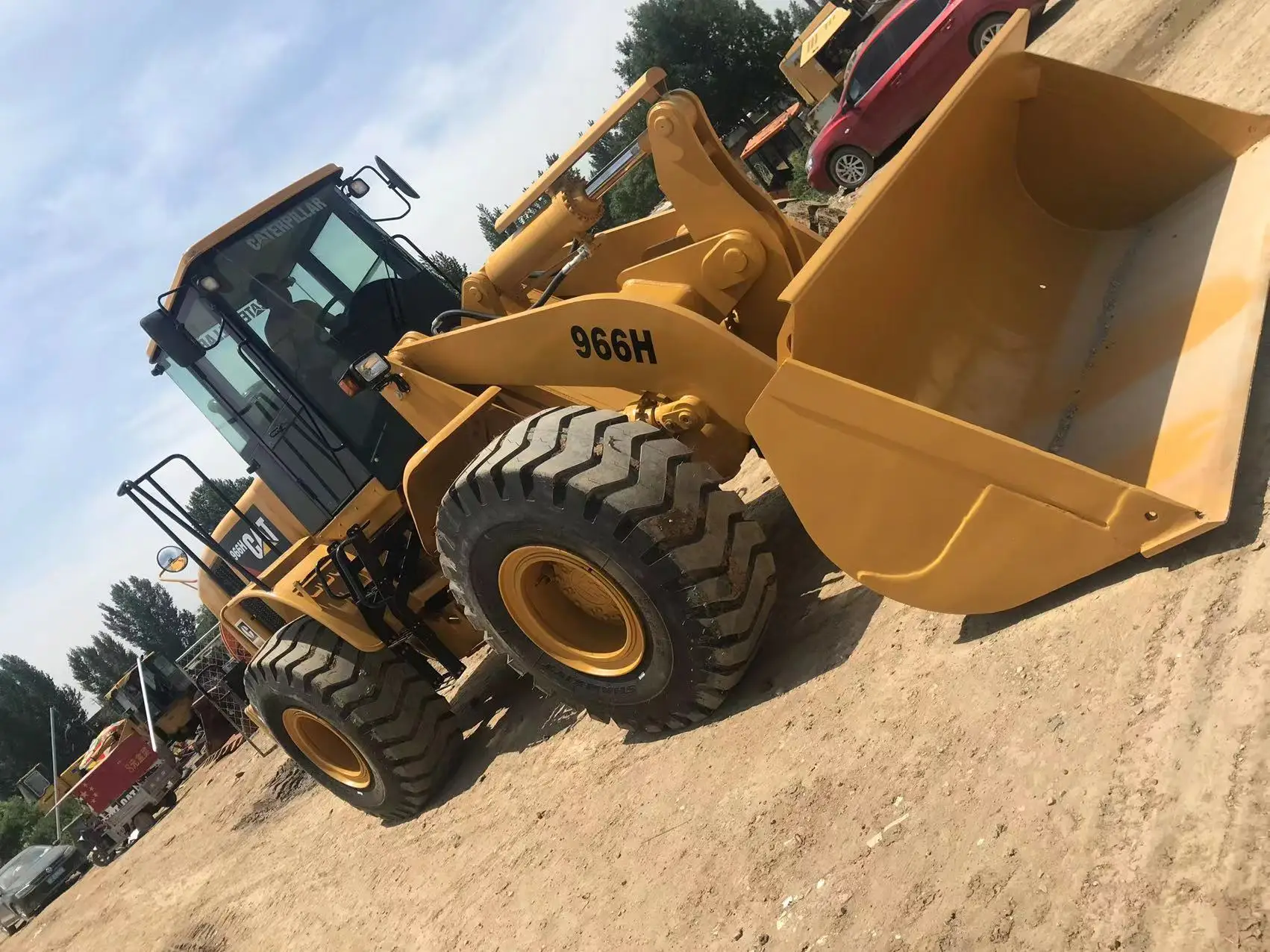 Оригинальная универсальная строительная техника CAT 966H подержочный экскаватор-погрузчик