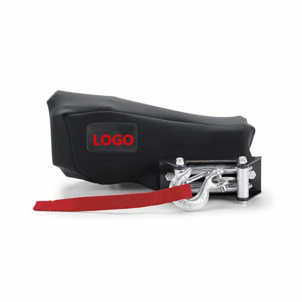 Winch Cover sleeve, 8000-10000 lbs Winches, Black Neoprene for Off-Roading 4x4