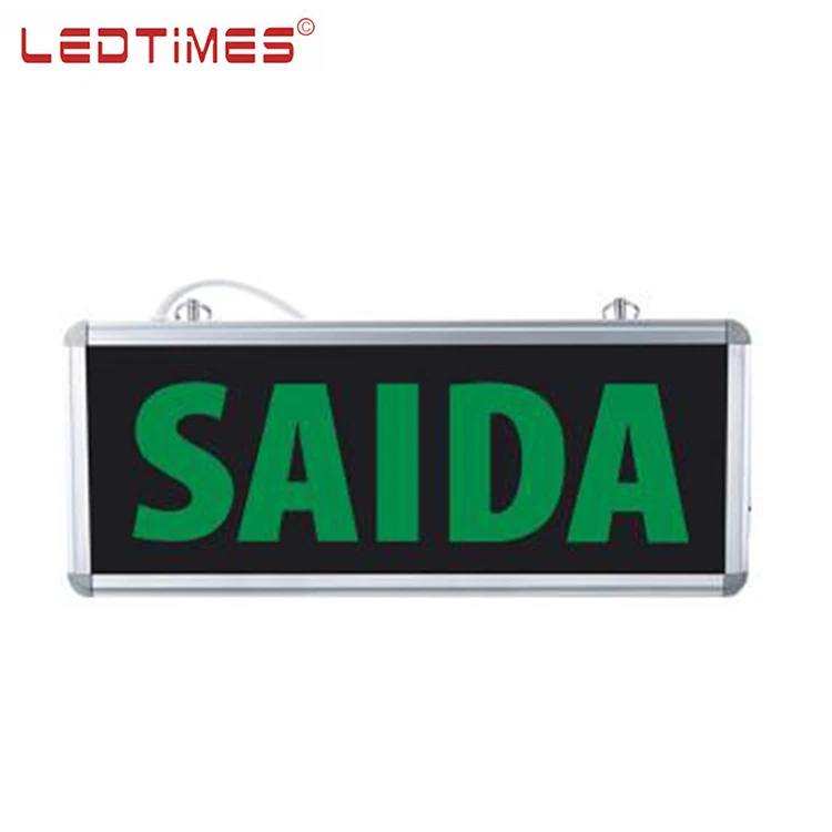  LEDTIMES высокая эффективность подвесной комнатный коридор отель индивидуальный 1 2 в Smd знак выхода светодиодный аварийный