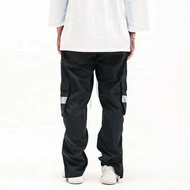 Брюки-карго в европейском стиле, рабочие модные штаны с эластичным поясом, штаны с завязками, хорошее качество