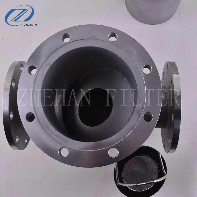 304 stainless steel basket filter, pipeline filter, natural gas filtration, decontamination
