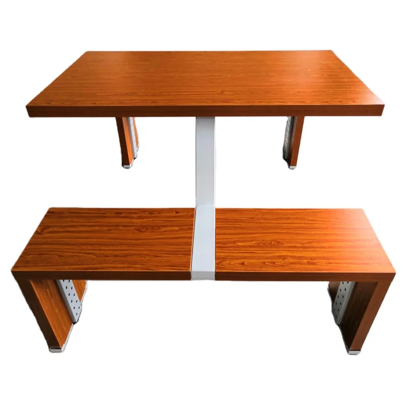 modern bamboo fast food restaurant benches and tables