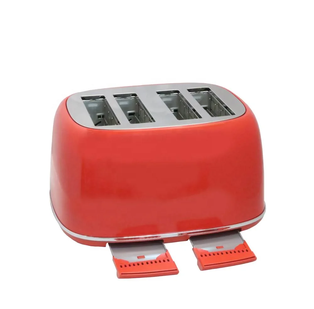 New Best Selling Stainless Steel Colored Smart Toaster, Kitchen Appliance Bread Toaster, Commercial Electric 4 Slice Toaster