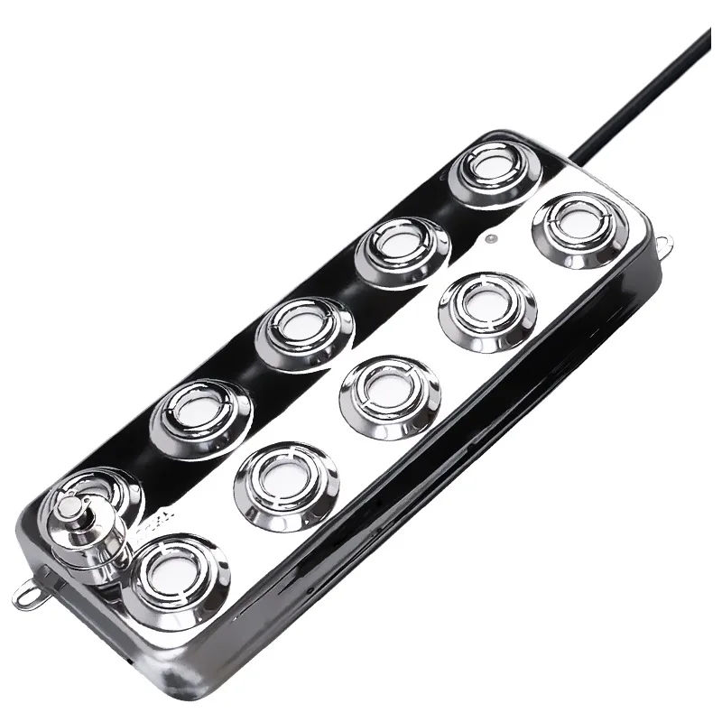 110 Вт водостойкый LED Промышленный 10 головка ультразвуковой туман Maker фоггер создатель тумана распылитель, Распылитель Увлажнитель воздуха w/Аксессуары для трансформатора ключ