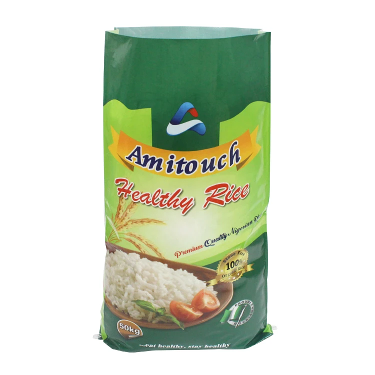 Free sample rice bag 50 kg for Rice Grain Flour Wheat sacks