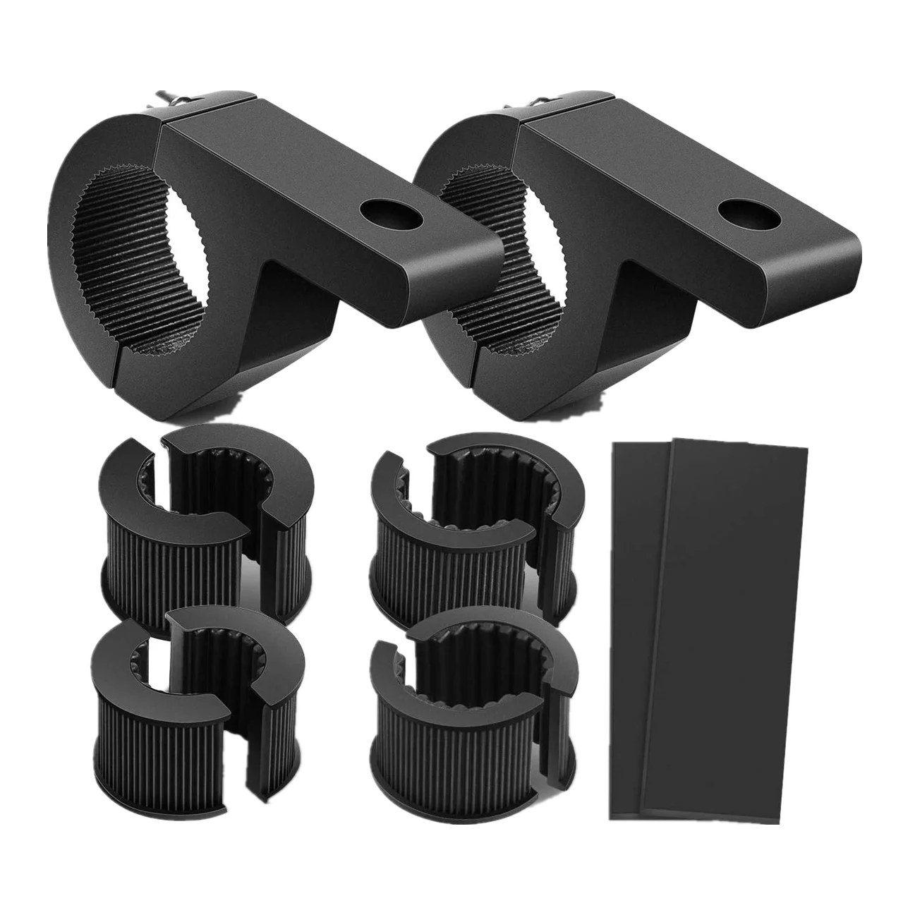 Универсальные Багажники для крыши, рулонные клетки, бампер, бычья планка, светодиодная световая планка, 0,75 дюйма, 1 дюйм, 1,25 дюйма, горизонтальный монтажный зажим, монтажный комплект