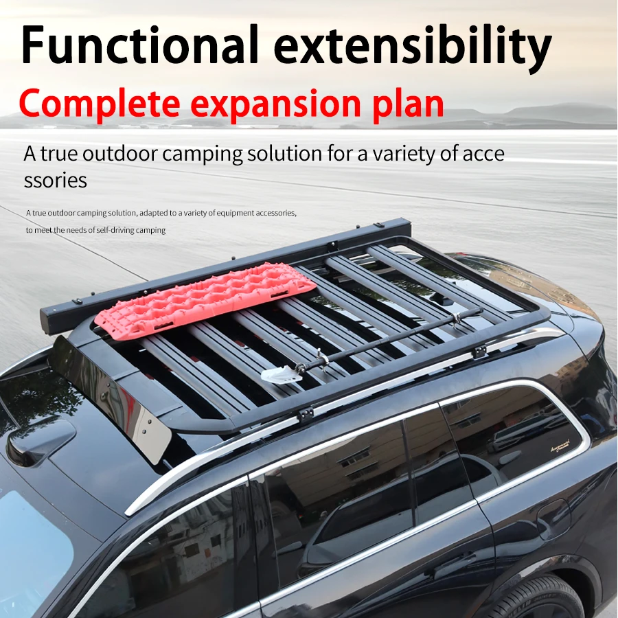 General purpose SUV roof rack aluminum multifunctional roof travel rack thickened modification load-bearing capacity