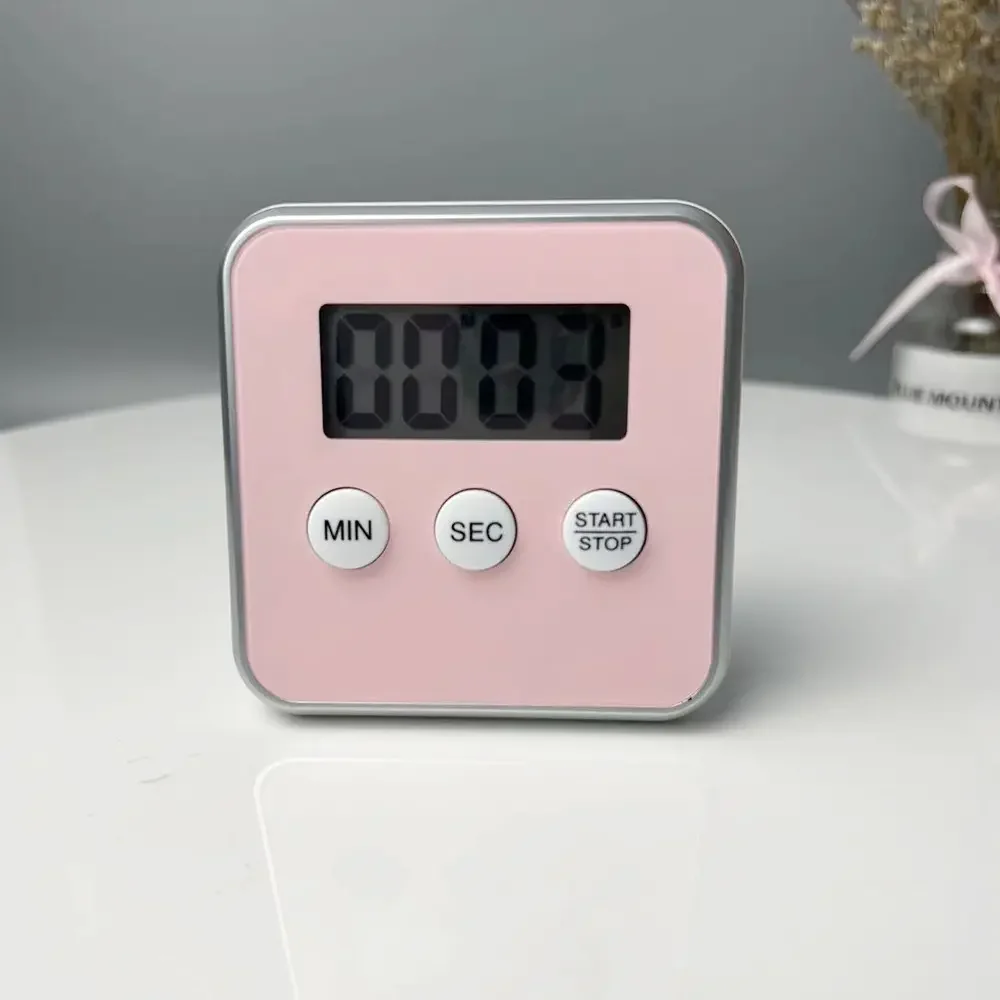 Hot Selling 2 in 1 Strong Magnet Loud Digital  Kitchen Fitness Timer 100 Minutes countdown cooking time reminder with Bracket