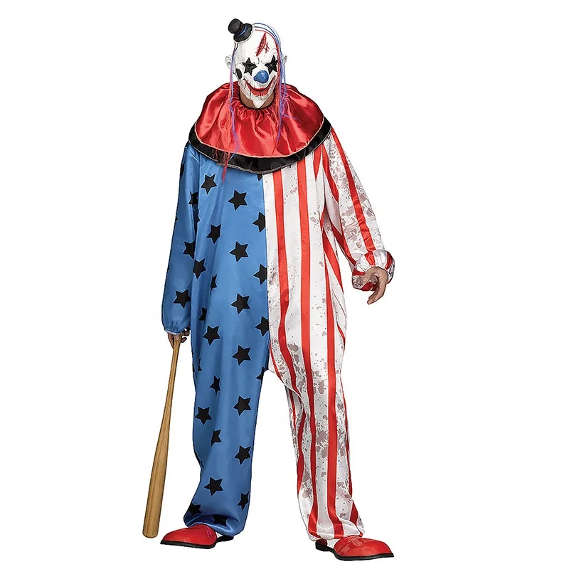 Cosplay costume for party or festival evil clown costume adult
