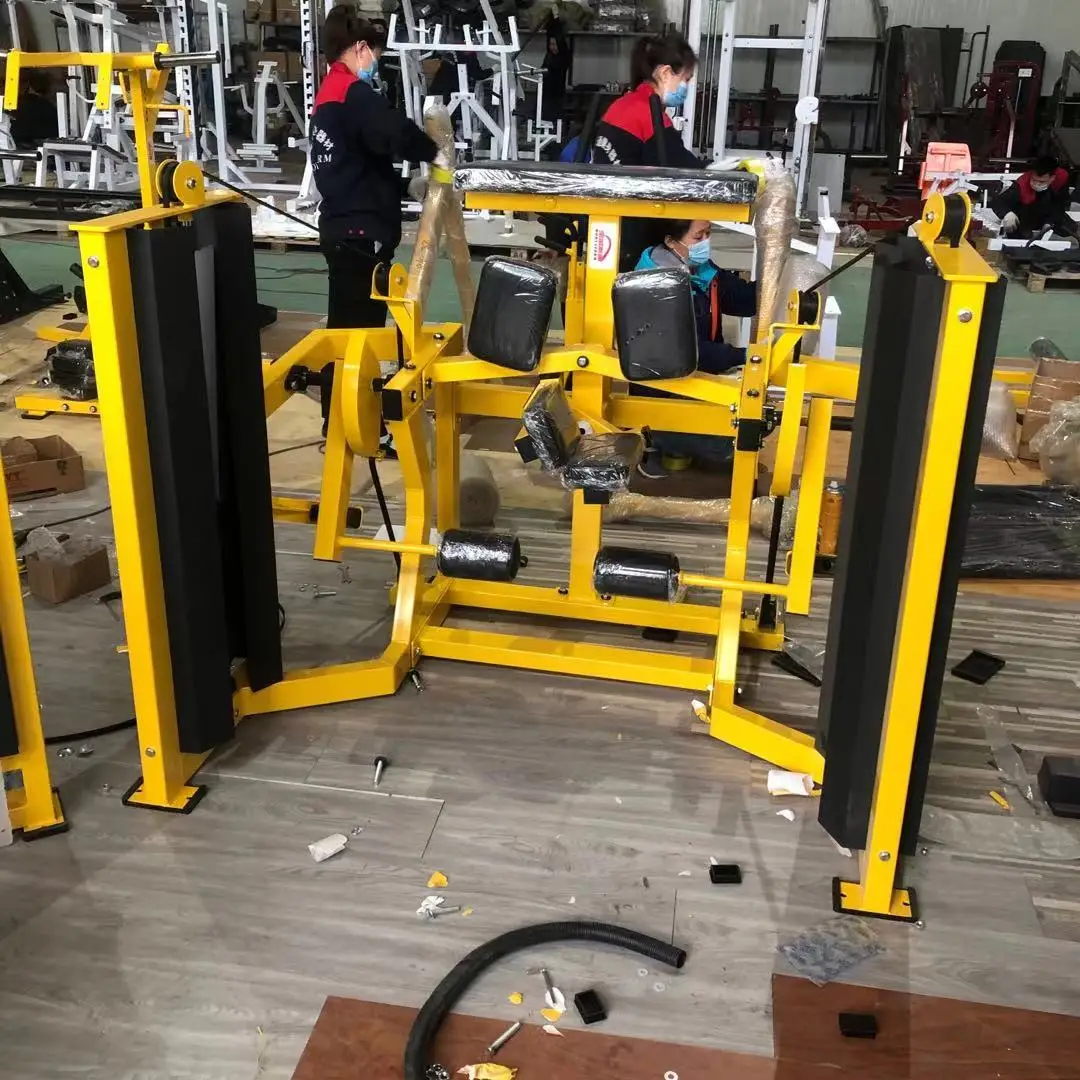 Import Ground Base Strength Mts Double Weight Stack Pin Loaded Machine Kneeling Leg Curl