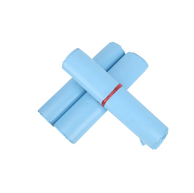 15*23+4cm Wholesale custom poly mailer mailing bags waterproof 120mic blue poly mailer bag
