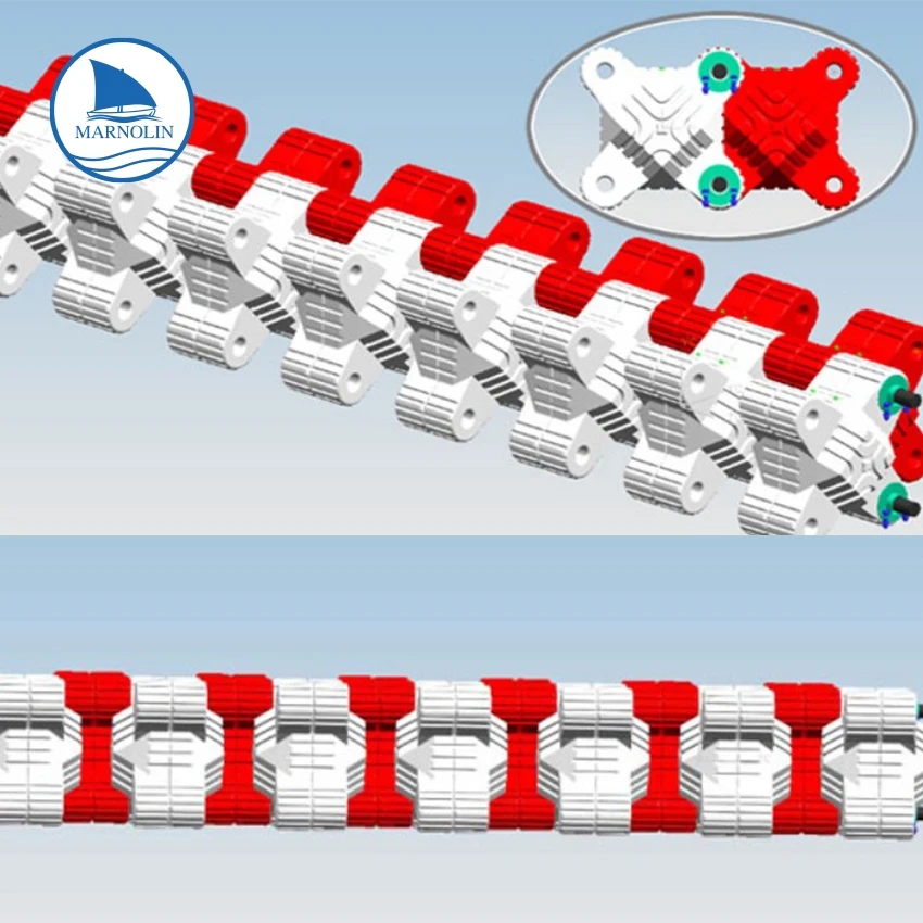 Pontoon floats plastic floating dock breakwater  house boat used on sea water