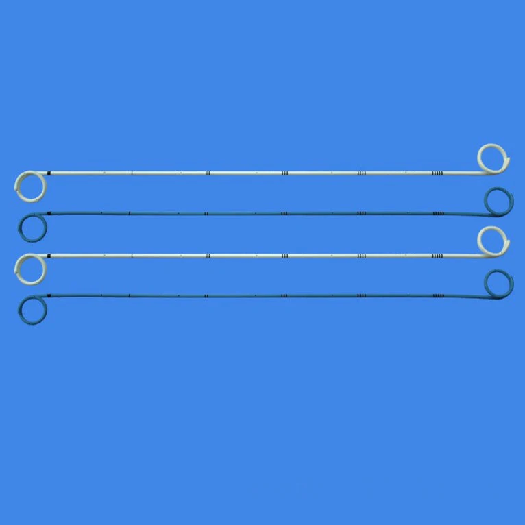 Disposable Double Pigtail Catheter Medical Accurate Positioning Biliary Pigtail Drainage Ureteral Catheter
