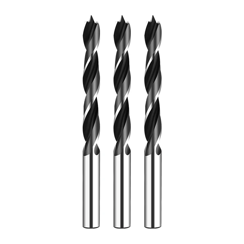 5 PCS Brad Point Drill Bit Set For Wood - 4-10 MM Long High Carbon Steel Steel Wood Drill Bits Set