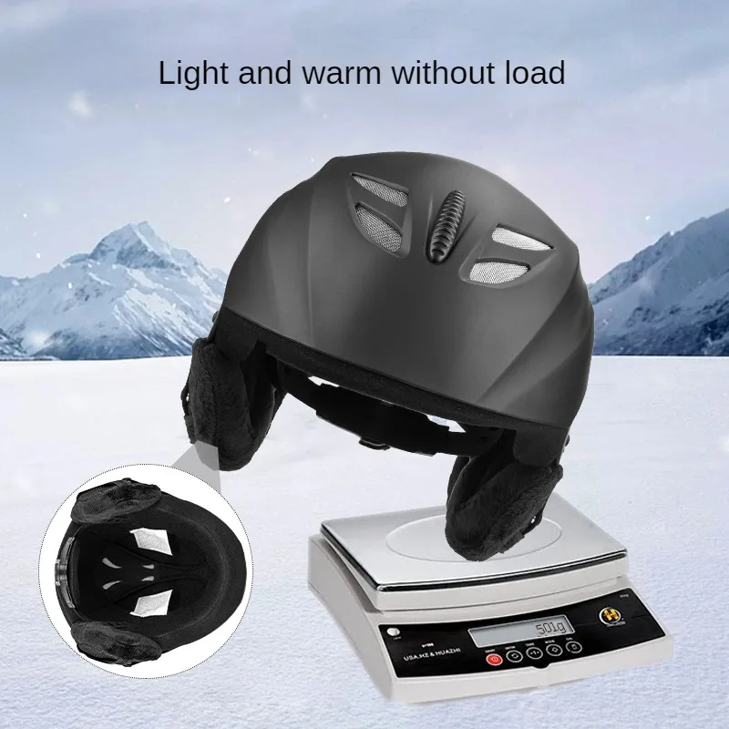 Custom Logo Composite Light Riding Helmet Safety And Warmth Outdoor Sports Ski Mountain Racing Bicycle Helmet