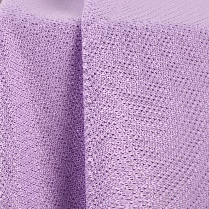 100%P Bird Eye Mesh Fabric 75D72F Wicking Breathable Knitted Quick Dry Net Fabric for Jersey or Lining