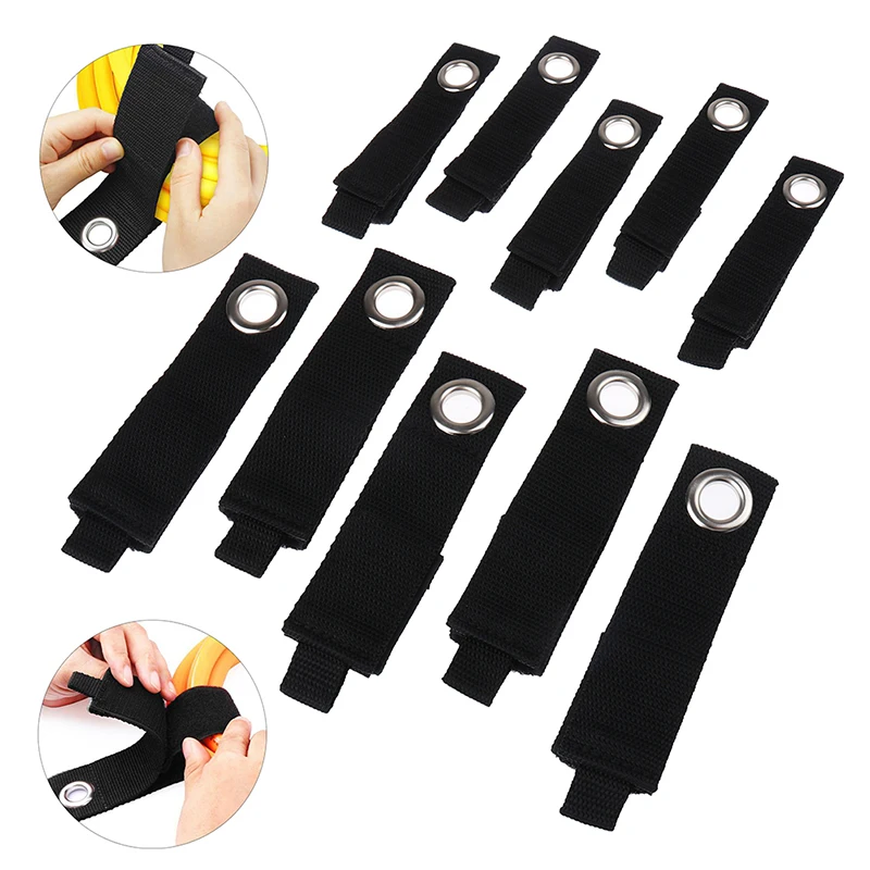 Portable Hook and Loop Heavy Duty Stainless Steel or Bronze Eyelet Hanging Storage Straps
