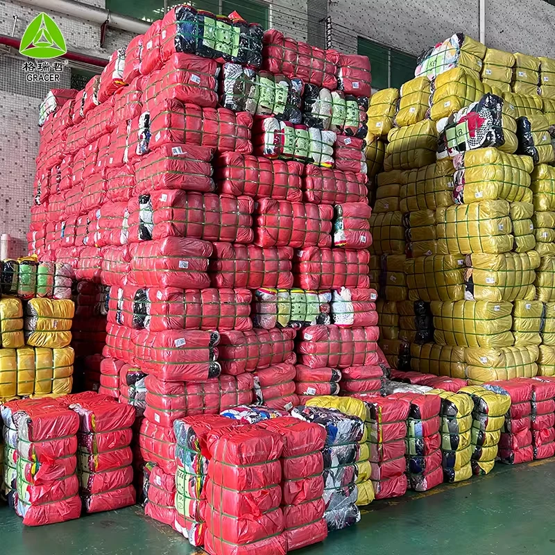 Thrift Clothes Branded Womens Sweat Pants Second Hand Clothes Europe Cheapest Summer Used Clothing