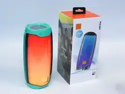 Amazon Pulse 4  wireless speaker flame LED light TWS function with rainbow lam speaker Led flash player Portable