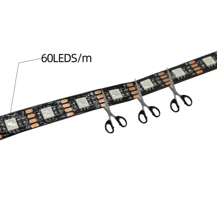 Светодиодная лента RGB с дистанционным управлением 1 м 24 клавиши питание от USB 5 В SMD 5050 гибкая Водонепроницаемая подсветка для