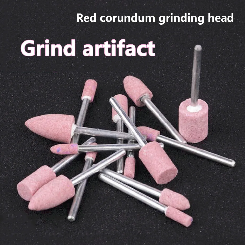 1/8 Shank 10pcs Abrasive Mounted Stone Set Grinding Burr Wheel For Dremel 4000 3000 Dremel Rotary Tools 4mm/5mm/6mm/8mm/10mm