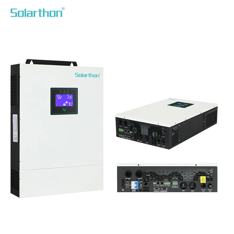 Soalrthon Residential Hybrid 5.6kva Solar Inverter System 5600W AC Inverter with 60Hz Output Frequency