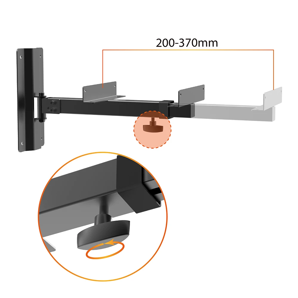 Charmount Adjustable Speaker Bracket Hanger Heavy Duty Speaker Stand Wall Mount