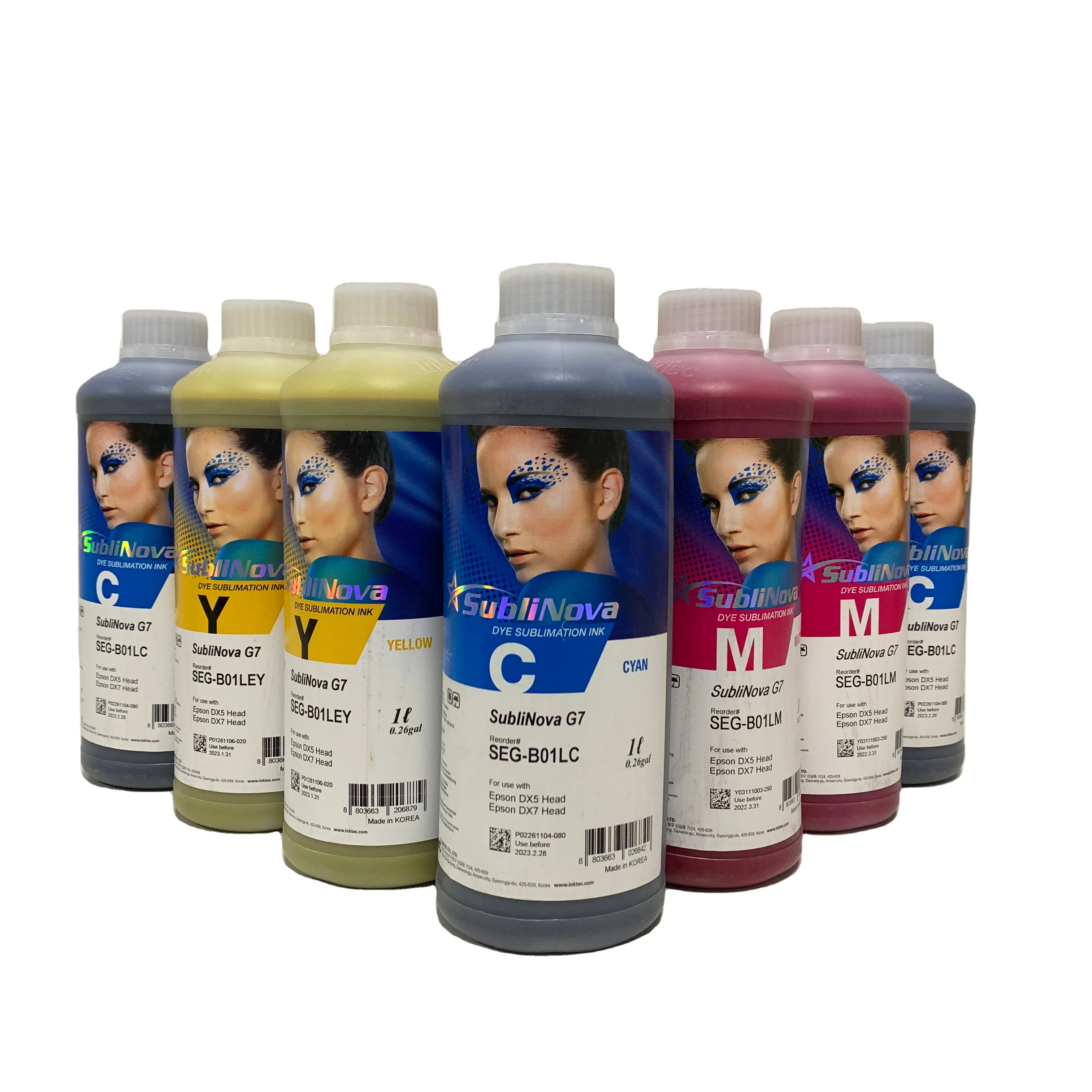Wholesale made in Korea Inktec sublinova SEG sublimation ink for 5113 4720 dx5 dx7 i3200 printhead printer