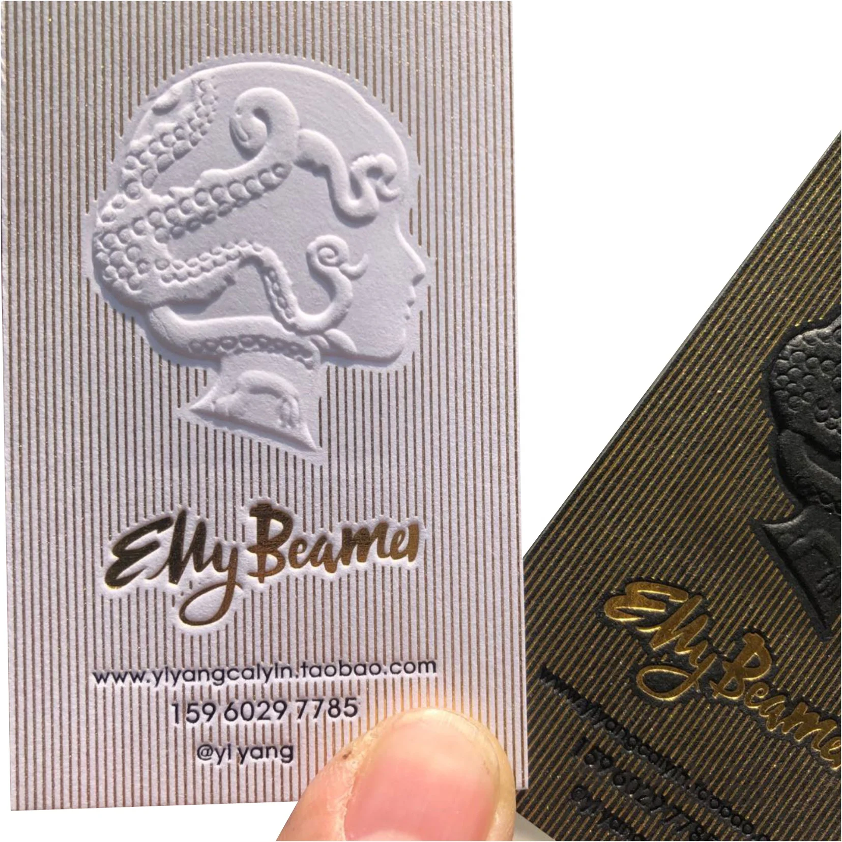 Manufacture Wholesale Name Card Custom Emboss Printing Paper 3d Embossed Business Card