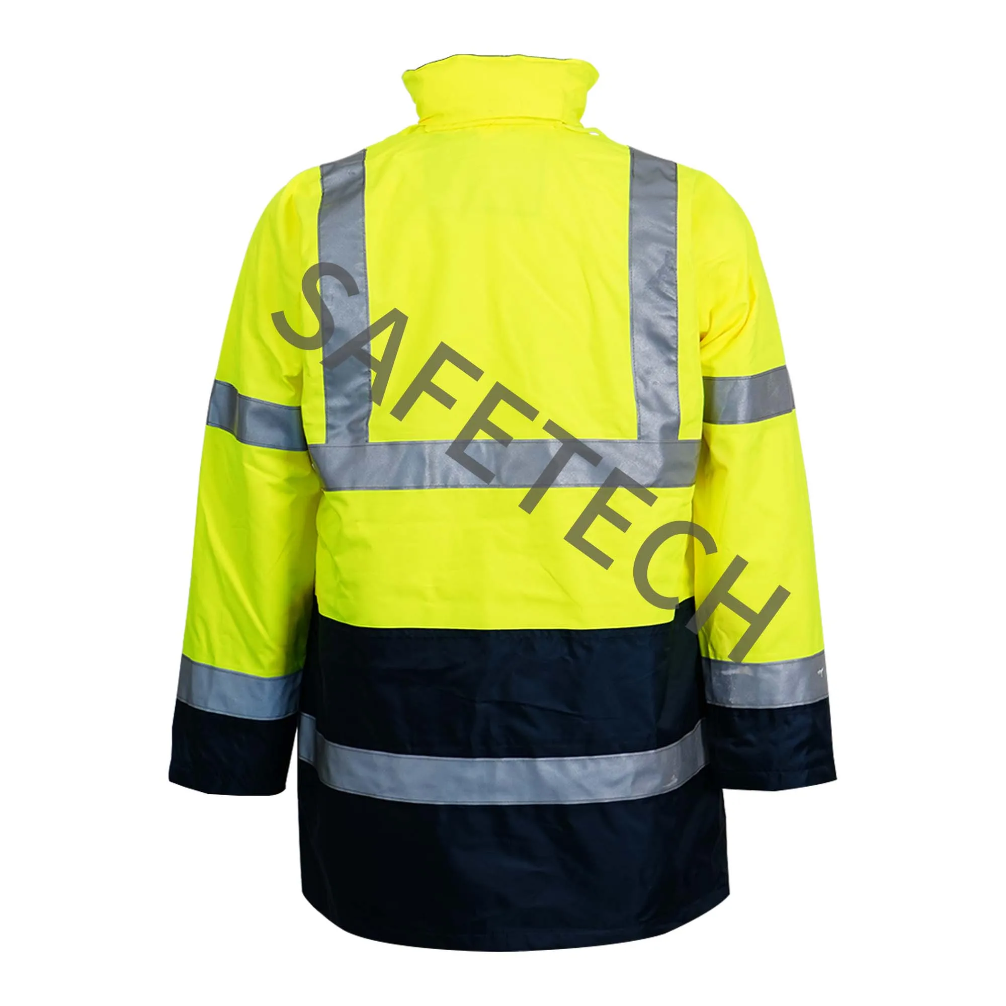 Hi vis Waterproof Softshell Cloth Safety Reflective With Reflective Tape For Construction Work