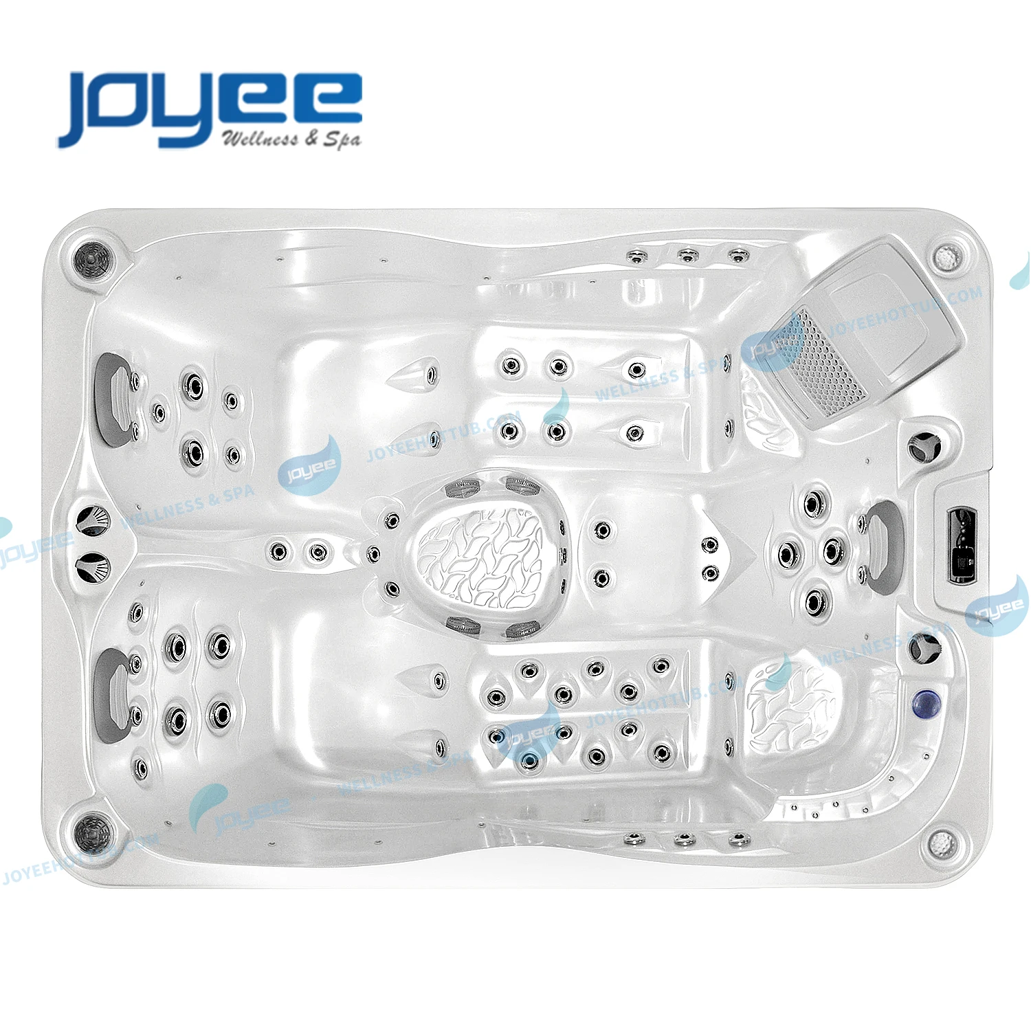 JOYEE Acrylic Outdoor Winter Cold Plunge Tub Freestanding Classic Massage Mini 2 3 Persons Domestic Whirlpool Hot Tub