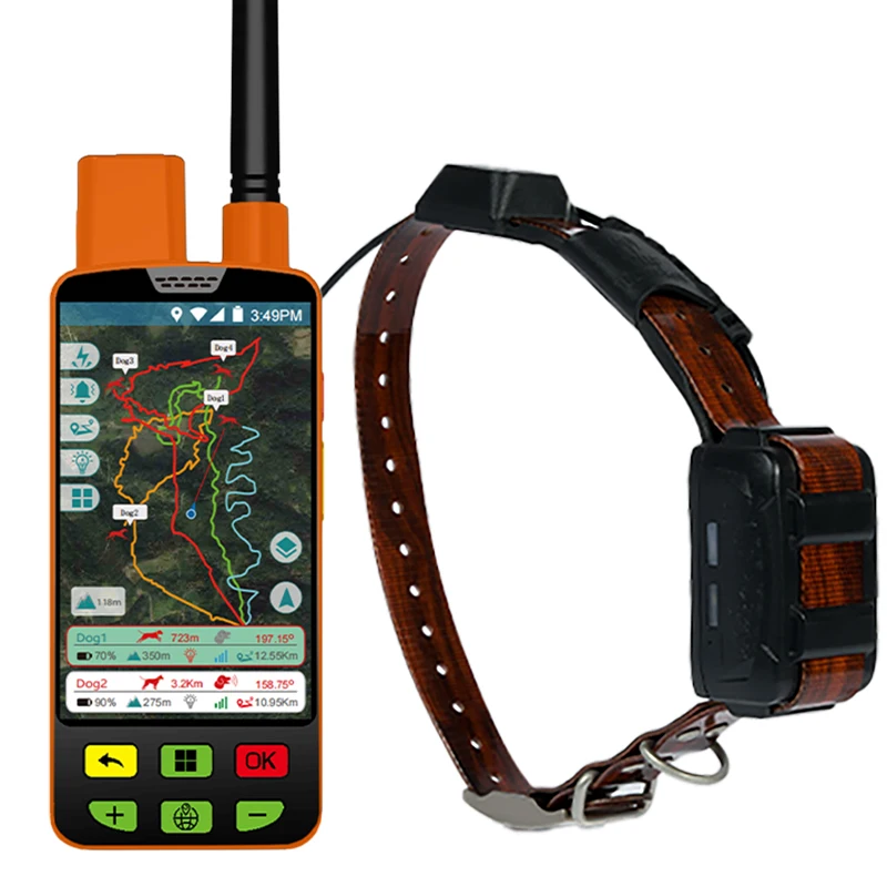 ESEEK 4G/VHF Dog GPS Tracker Real Time Tracking Free Android Platform GPS Hound Tracker