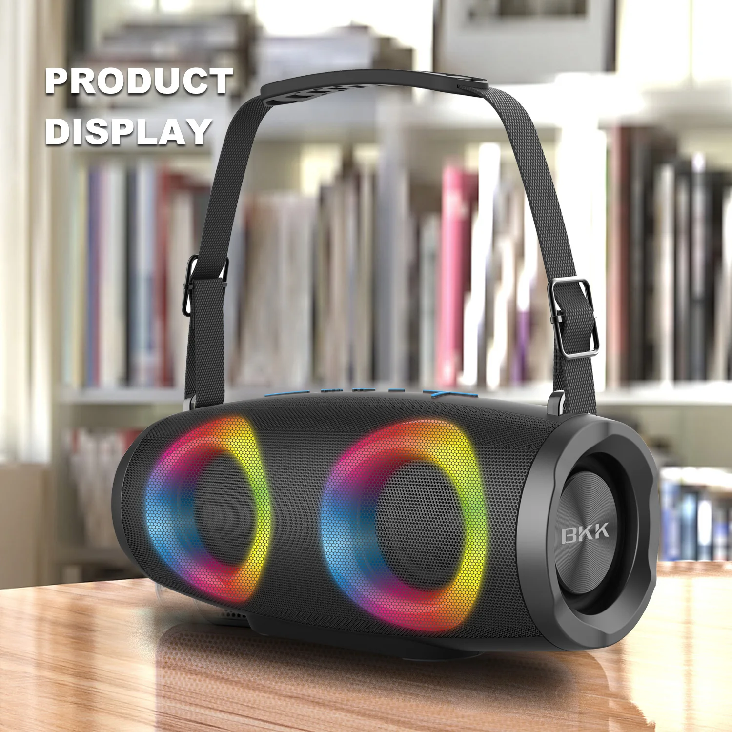 New Model Cylinder Speaker Subwoofer Karaoke with Microphone Bluetooth Speaker Wireless Audio for Outdoor