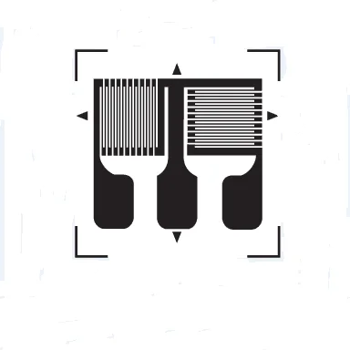 BF350 ohm 1000hm vertical grid metal foil half bridge strain gauge