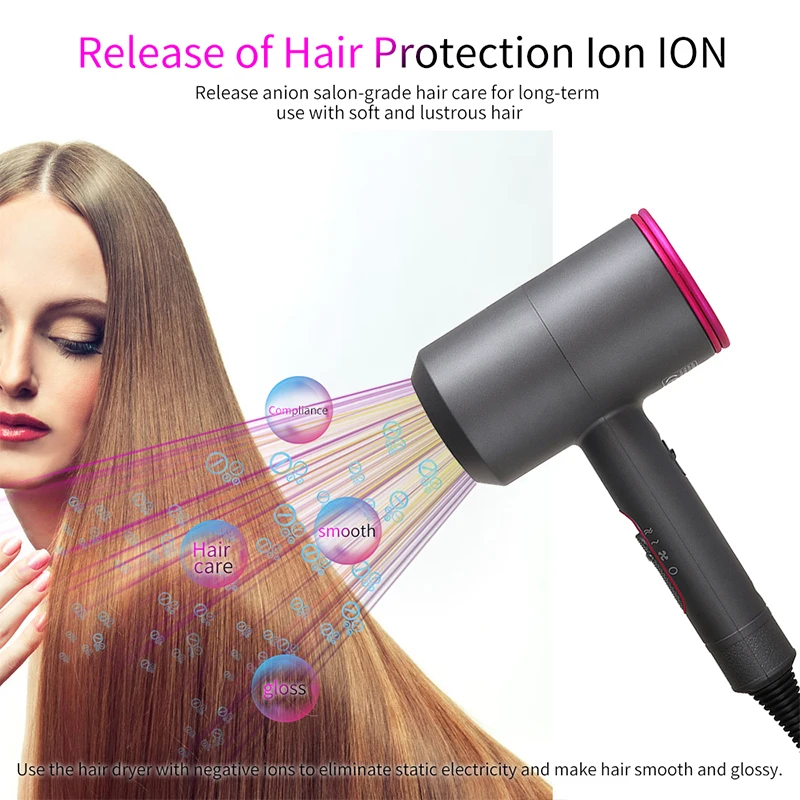OEM Cepillo Secador Hair Dryer профессиональный салонный Фен для сушки волос аппарат с отрицательными ионами