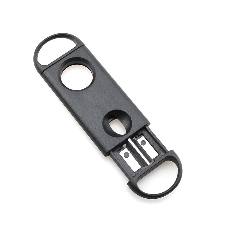 Custom Logo Cigar Knife Cutter Factory-Made Plastic Stainless Steel Cigar Accessories for Cigar Enthusiasts