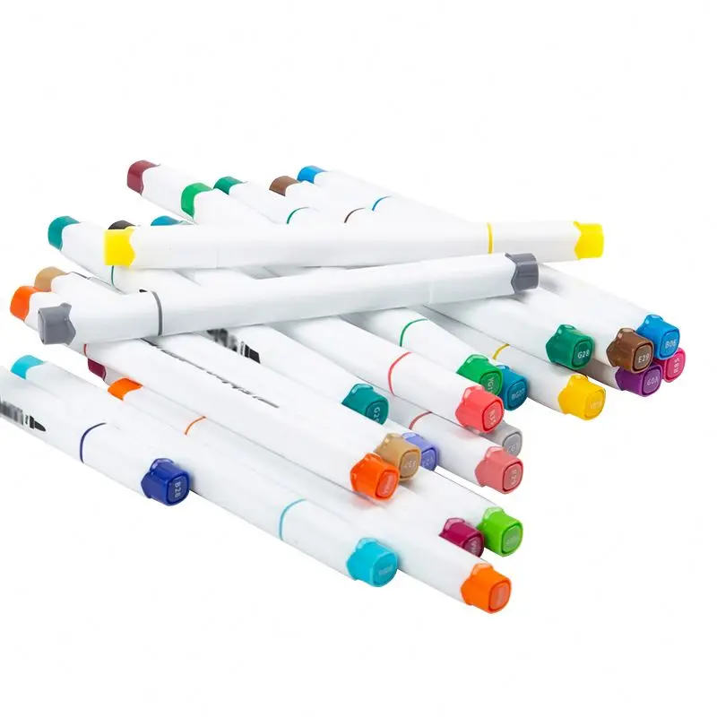 Hot Sale High Quality Art Paint Marker Pen Set Custom 24 Colors Markers For Drawing